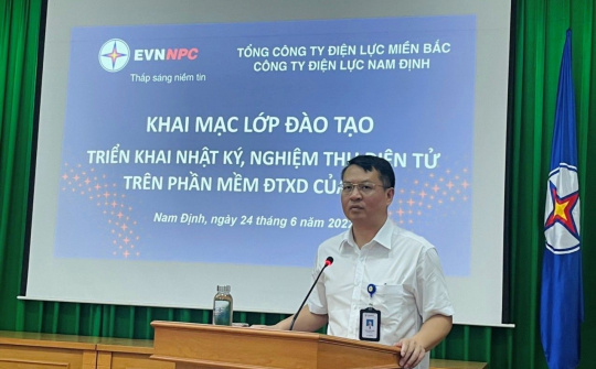 Điện lực Nam Định triển khai áp dụng phần mềm nhật ký, nghiệm thu điện tử nâng cao năng lực quản lý